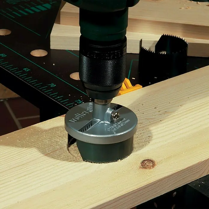 Wolfcraft Mehrkranzlochsäge - 7 -tlg., Schnitttiefe: 23 mm - Anwendungsbeispiel