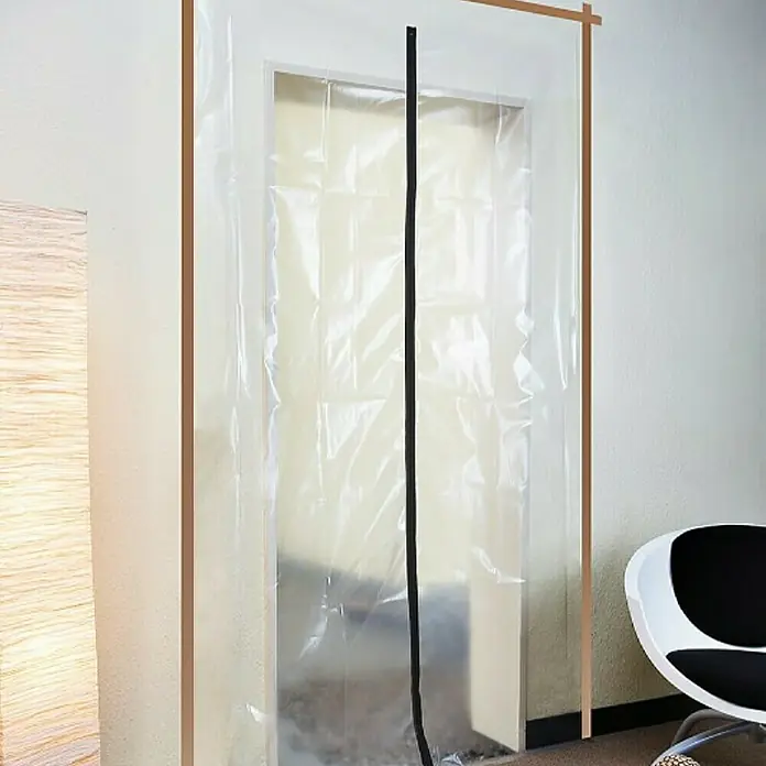 Wolfcraft Zaštita za vrata protiv prašine - D x Š: 220 x 125 cm, 3 -dij. - Proizvod u upotrebi