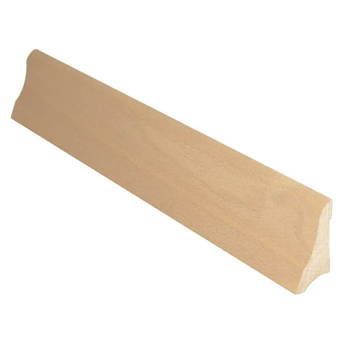 Podna kutna lajsna - 2.200 x 20 x 45 mm, Prirodna bukva - Dijagonalni pogled