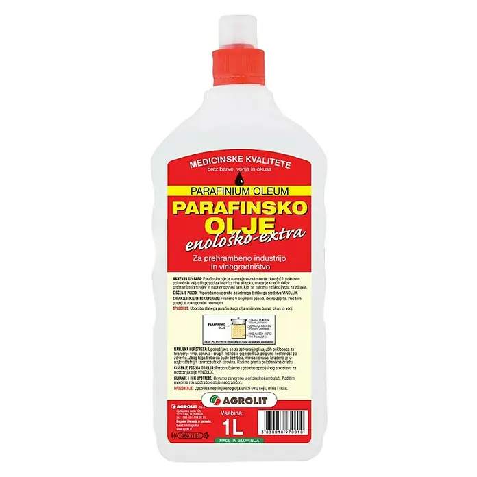 Parafinsko ulje - 1 l - Pogled sprijeda