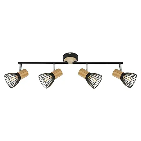 Ferotehna  Stropna svjetiljka Black Wood 4