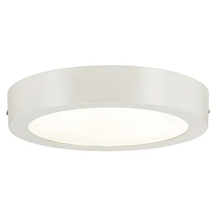 Ferotehna Okrugla ploča s LED svjetlom Slim - 6 W, Ø x V: 120 x 40 mm, Bijele boje, Hladna bijela - Pogled odozdo