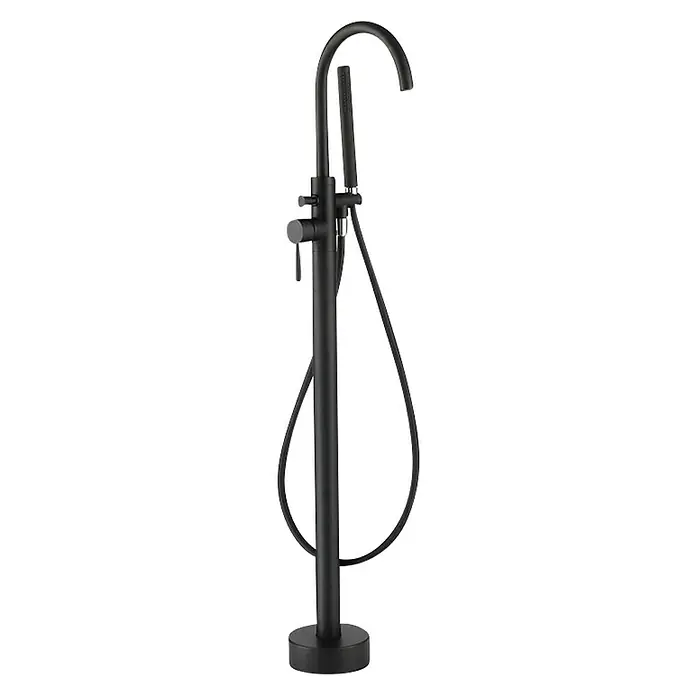 Camargue Slavina za kadu Dueodde - Crne boje, 114 cm - Dijagonalni pogled