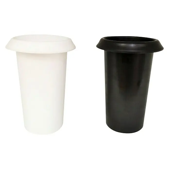Uložak za vazu - Crne boje, Promjer: 10 cm, Plastika - Pogled sprijeda