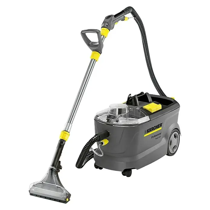 Kärcher Tlačni čistač Puzzi 10/1 Professional - 70,5 x 32 x 43,5 cm - Dijagonalni pogled