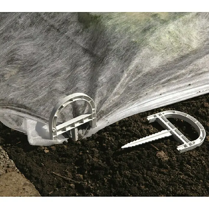 Držač folije za zemlju - Plastika, Bijele boje - Detaljan prikaz