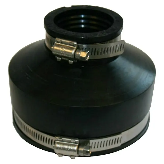 Rohrverbinder - Nennweite: 40 - 50 mm/100 - 115 mm - Diagonale Ansicht