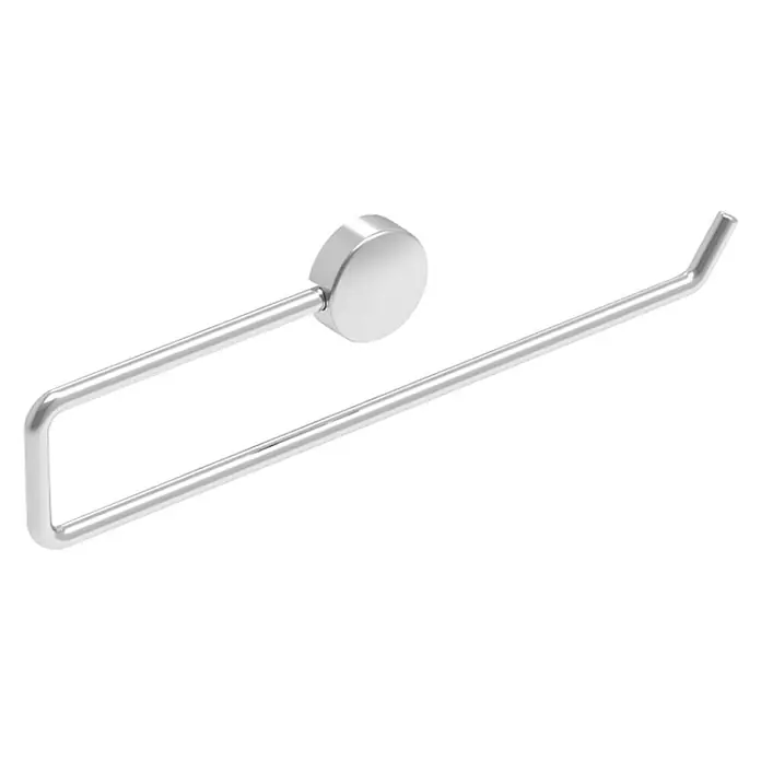 Držač za rolu papira Simple - Materijal: Metal, Bez poklopca, Krom - Dijagonalni pogled