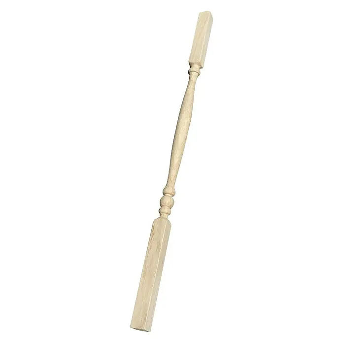 Stupić za ogradu - 1.000 x 40 x 40 mm, Svijetli hrast - Dijagonalni pogled