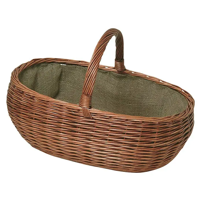 Lienbacher Pletena košara - Prikladno za: Skladištenje drva, D x Š x V: 65 x 40 x 40 cm, Smeđe boje - Dijagonalni pogled