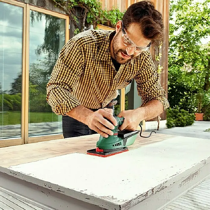 Bosch Ekscentrična brusilica PSM 200 AES - 200 W - Proizvod u upotrebi