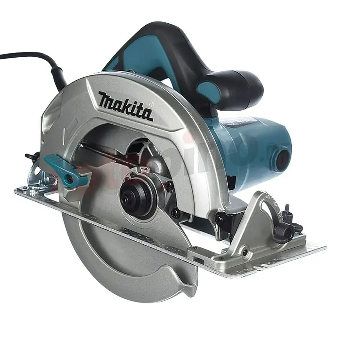 Makita Ručna kružna pila HS7601 - 1.200 W, List pile: Ø 190 mm, Broj okretaja pri praznom hodu: 0 okr/min - 5.200 okr/min - Dijagonalni pogled