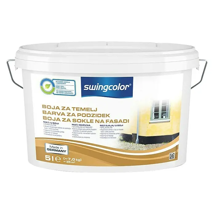 swingcolor Temeljna boja - Sive boje, 5 l, Mat - Pogled sprijeda
