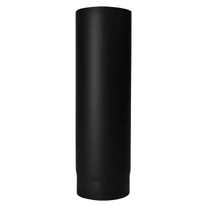 Dimovodna cijev - Ø x D: 150 x 500 mm, Čelik, Crne boje - Pogled sprijeda