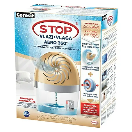 Ceresit  Odvlaživač zraka STOP AERO 360 ° + tableta 450 g