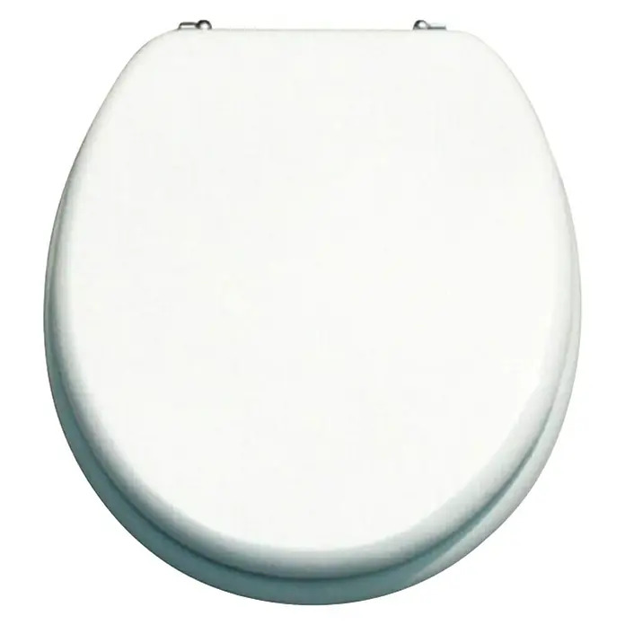 WC daska Star - MDF, Bijele boje, D x Š: 45,5 x 37,5 cm - Pogled odozgo