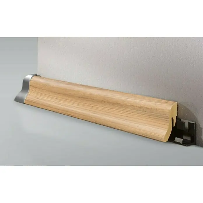 LOGOCLIC Podna kutna lajsna - D x Š x V: 2.600 x 22 x 40 mm, Smeđe boje - Živopisni prikaz