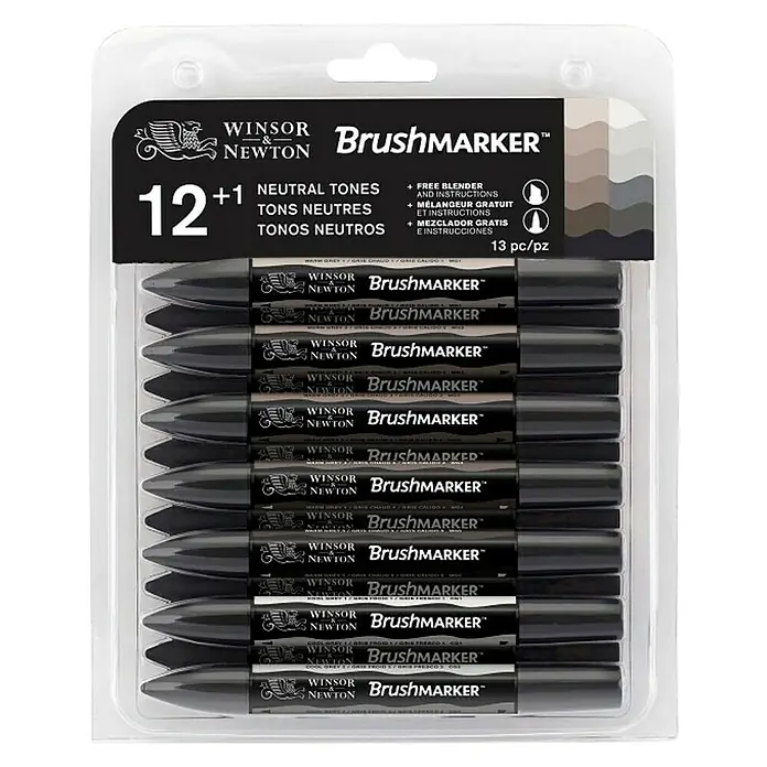 Winsor & Newton Set kist markera Brush - Višebojno, 12 -dij. - Pogled s gornje strane