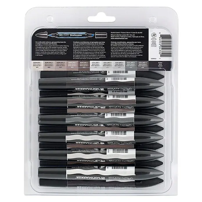 Winsor & Newton Set kist markera Brush - Višebojno, 12 -dij. - Pogled s gornje strane