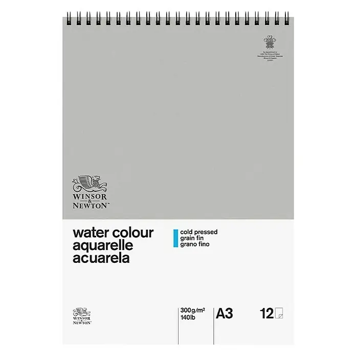 Winsor & Newton Blok za crtanje Aquar - Broj listova: 12 Kom. - Pogled s gornje strane