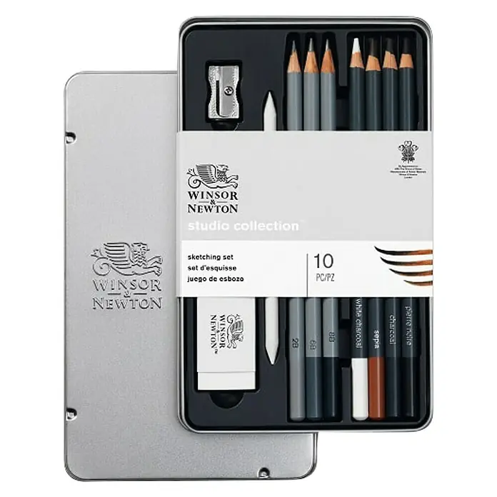 Winsor & Newton Set olovki za crtanje Sketch - 10 -dij. - Pogled s gornje strane
