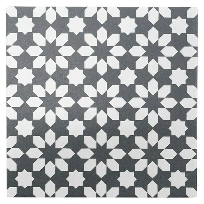 Podna pločica Ciment mix - 20 x 20 cm, Sivo-bijele boje - Detaljan prikaz