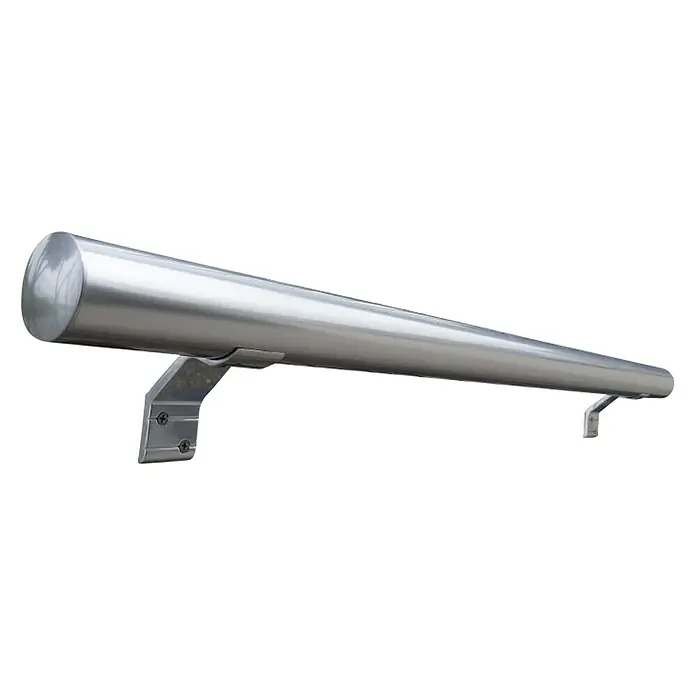Rukohvat za stepenice, 1500 mm - Srebrne boje - Dijagonalni pogled