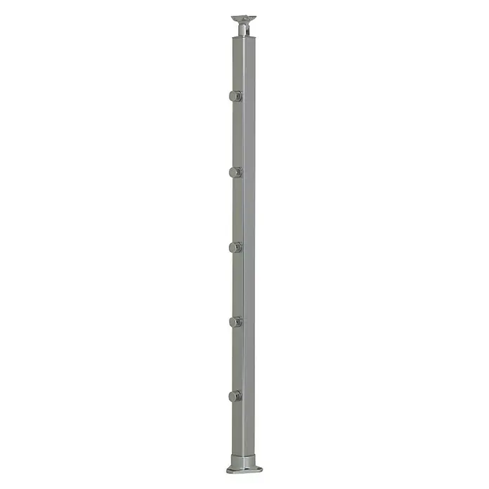 Stup za rukohvate s 5 ispuna - Aluminij, 970 mm - Pogled sprijeda