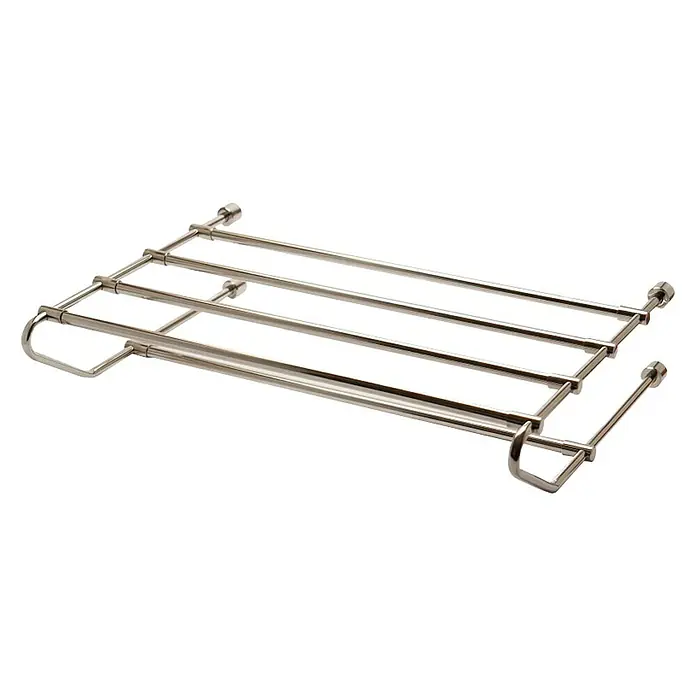 Držač ručnika Inox - Širina: 50 cm, Plemeniti čelik, Sjaj - Dijagonalni pogled