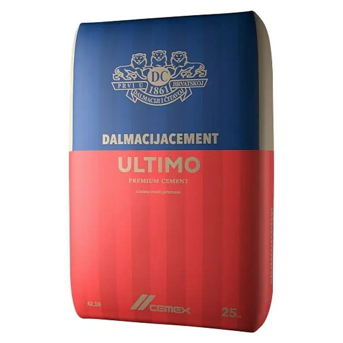Cement - Sive boje, 25 kg - Dijagonalni pogled