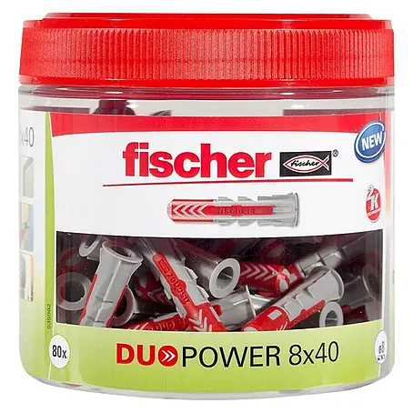 Fischer  Komplet tipli DUOPOWER 8 x 40 NV