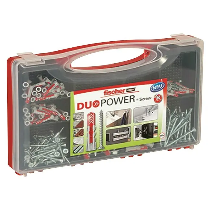 Fischer Duopower Tiple s vijcima - 280 dijelova - Dijagonalni pogled