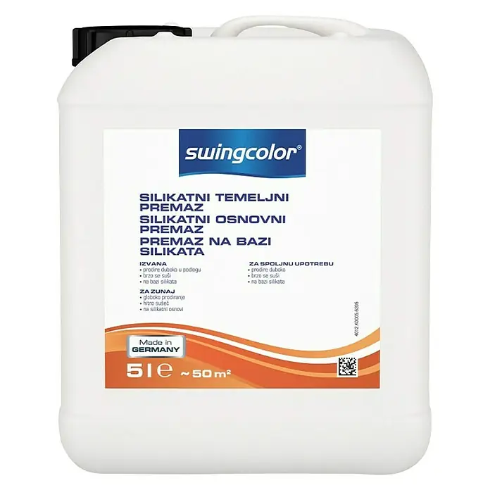 swingcolor Silikatni temeljni premaz - 5 l, Bezbojno - Pogled sprijeda