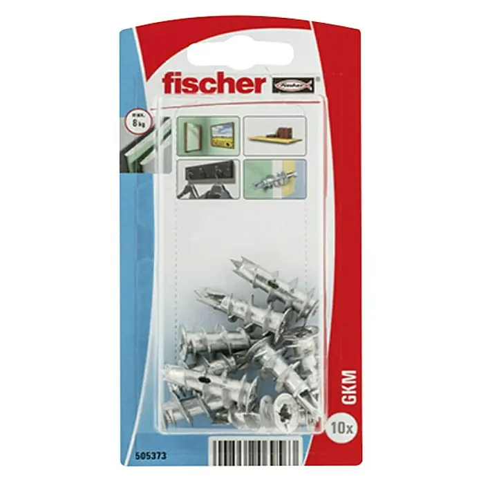 Tiple za gips Fischer GKM - Duljina tiple: 31 mm, Sadržaj: 10 kom, Bez vijaka/kuka - Pogled s gornje strane