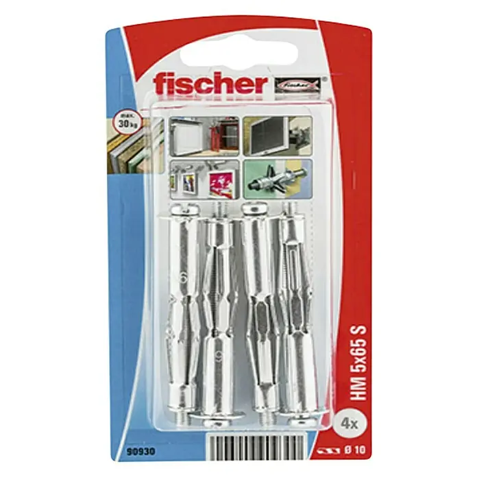 Fischer Metalna tipla za šupljine HM 5x65 S - Promjer: 10 mm, 4 kom - Pogled s gornje strane