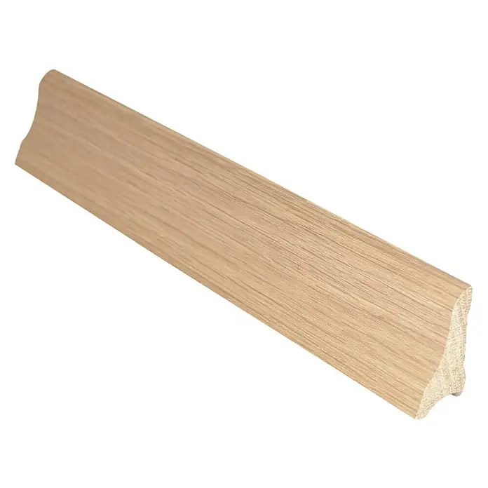 Podna kutna lajsna - 2.200 x 20 x 45 mm, Svijetli hrast - Dijagonalni pogled