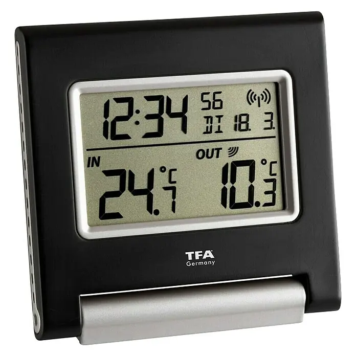 TFA Dostmann Bežični termometar - Digital, 20 x 104 mm, Domet senzora: 100 m - Dijagonalni pogled