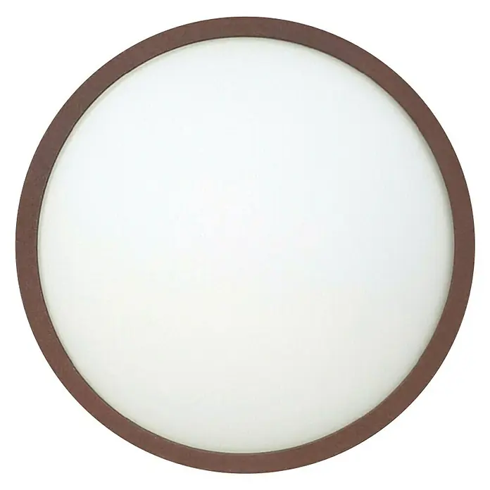 Elektro Material LED stropna svjetiljka Lina - 12 W, D x Š x V: 200 x 200 x 80 mm, Smeđe boje, Hladna bijela - Pogled odozdo