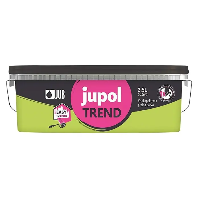 Jub Unutarnja disperzijska boja , Trend, olive - Zelene boje, 2,5 l - Pogled sprijeda