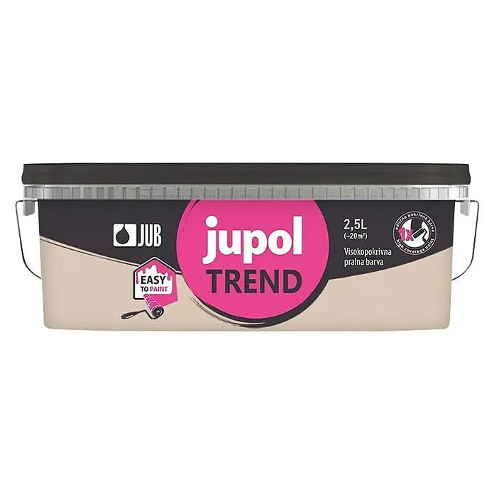 Jub Unutarnja disperzijska boja , Trend, latte - Smeđe boje, 2,5 l - Pogled sprijeda