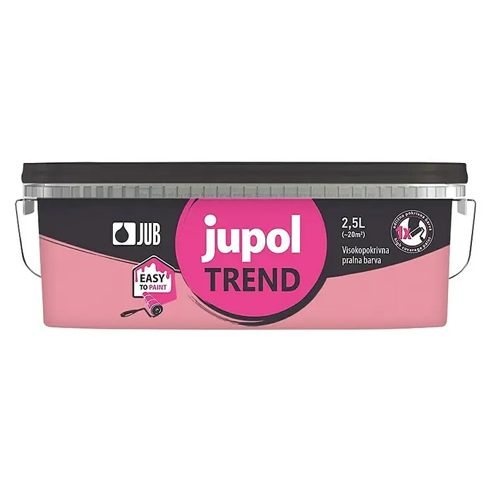 Jub Unutarnja disperzijska boja , Trend, watermelon - Roze boje, 2,5 l - Pogled sprijeda