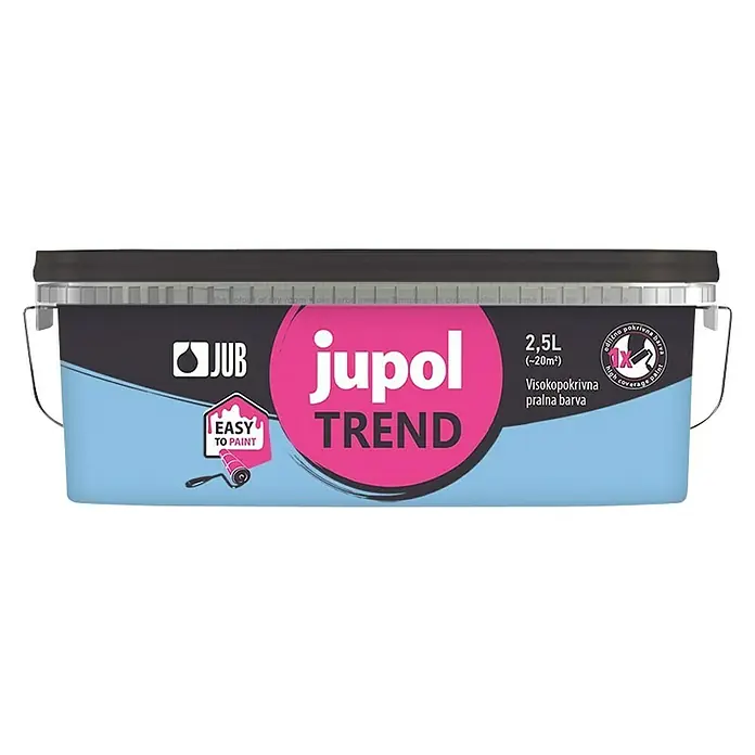 Jub Unutarnja disperzijska boja , Trend, cobalt - Plave boje, 2,5 l - Pogled sprijeda