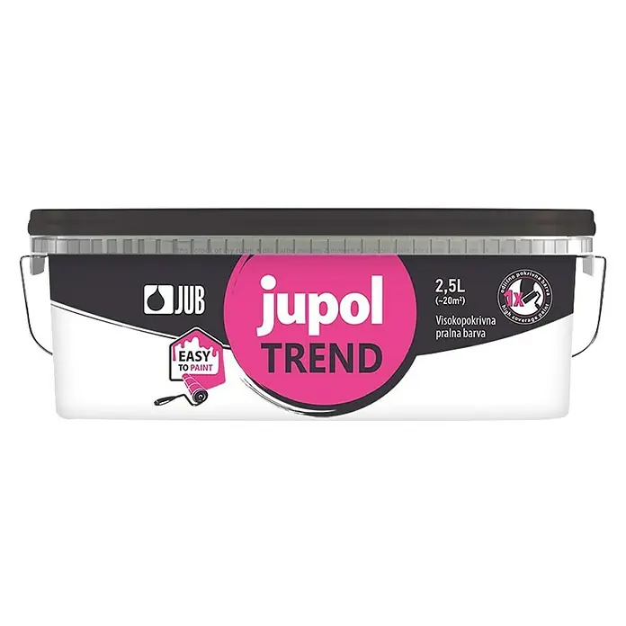 Jub Unutarnja disperzijska boja , Trend, coconut - Bijela boja pamuka, 2,5 l - Pogled sprijeda