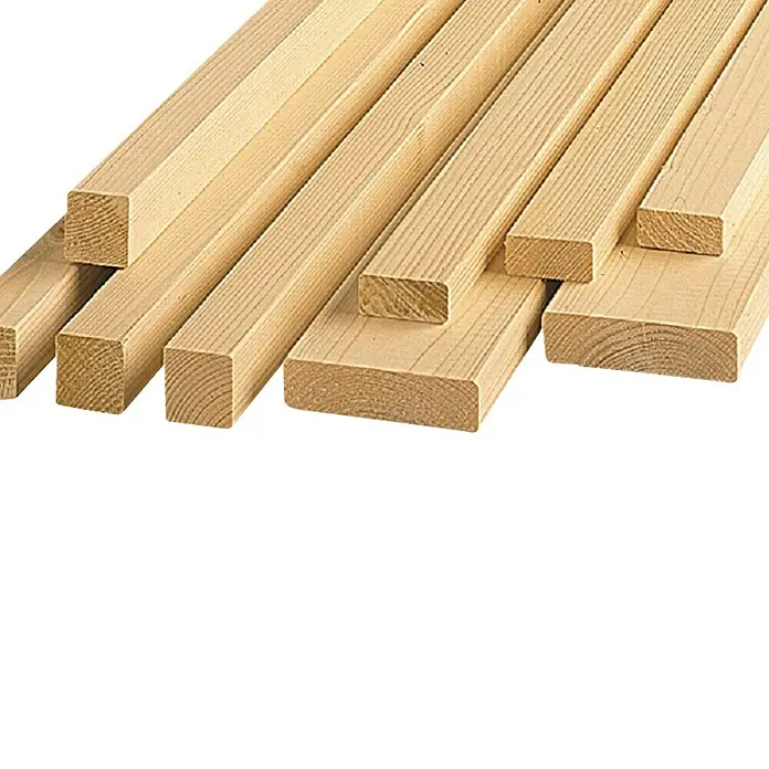 Drvena letva - Smreka/jela, D x Š x D: 200 x 7,4 x 4,4 cm - Dijagonalni pogled