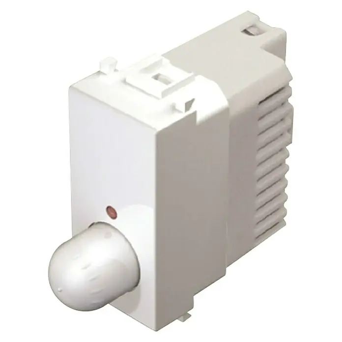 TEM Čatež Regulator rasvjete Modul - Bijele boje, Maksimalna priključna snaga: 300 W, IP20 - Dijagonalni pogled