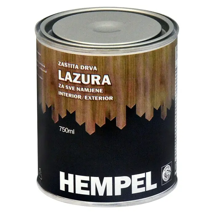 Hempel Lazura za drvo - Palisandrovina, 750 ml - Pogled sprijeda
