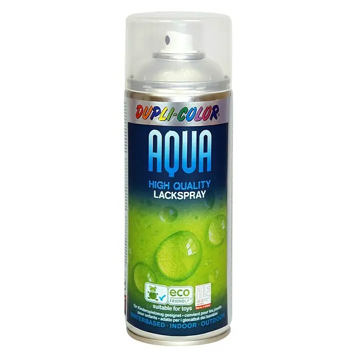Dupli-Color Aqua Bezbojni lak - Sjaj, 350 ml - Pogled sprijeda