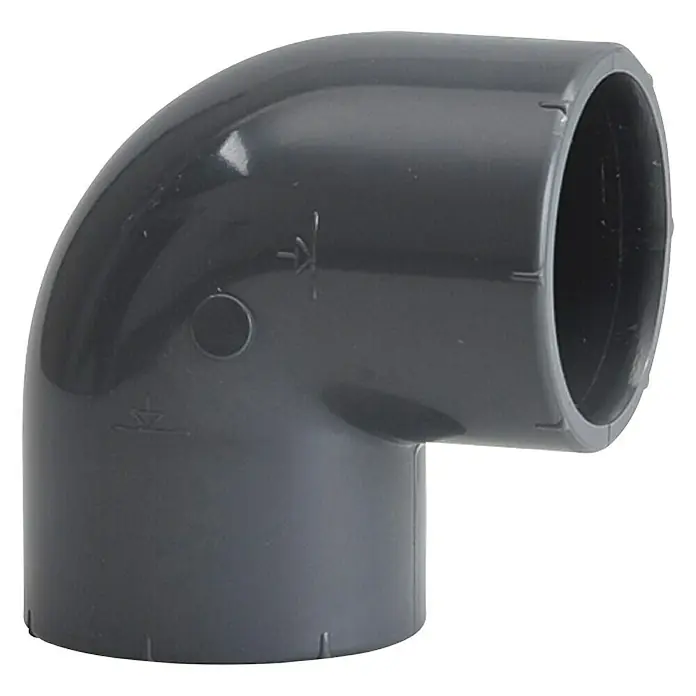 Setma PVC-kutnik - 90 °, Promjer cijevi: 32 mm - Dijagonalni pogled