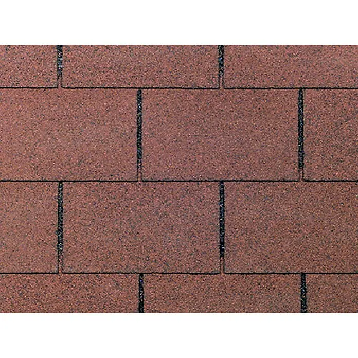 Biber šindra Guttatec - Crvene boje, D x Š: 1.000 x 336 mm - Detaljan prikaz