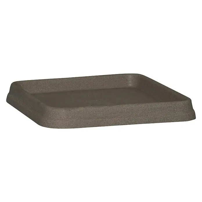 Geli Podloška za teglu Bianca - 36 x 36 x 4 cm, Plastika, Taupe - Dijagonalni pogled
